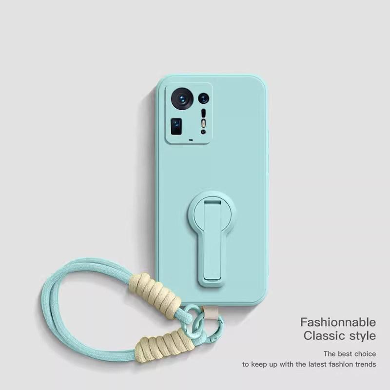 适用小米MIX带支架手绳手机壳