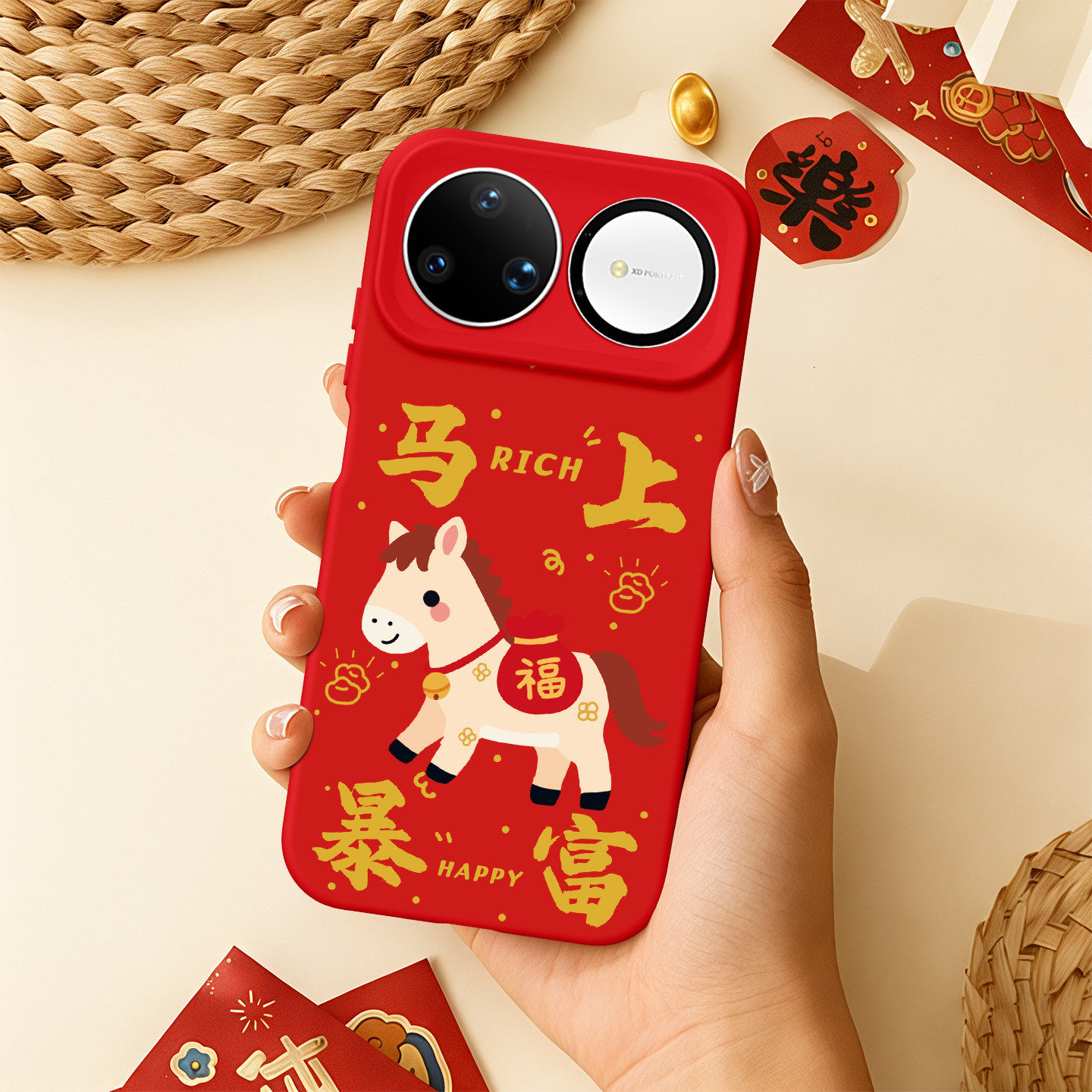 适用华为Nova15手机壳15Pro新款15Ultra保护套14红色14Pro本命年13带挂绳12液态硅胶14Ultra全包Pro马年外壳