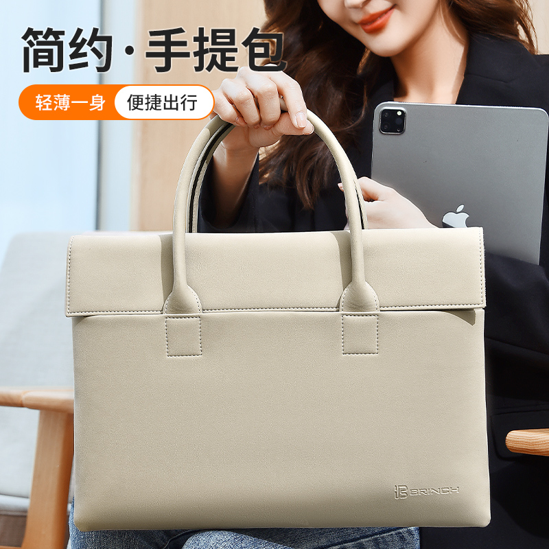 手提电脑包女适用华为matebook14苹果笔记本macbook16寸pro15联想小新Air13戴尔15.6英寸惠普防摔抗震内胆包 3C数码配件 笔记本电脑包 原图主图