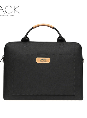 VACK手提电脑包轻奢简约单肩笔记本包适用于华为matebook14苹果macbook air15联想小新pro16通勤13寸商务男女