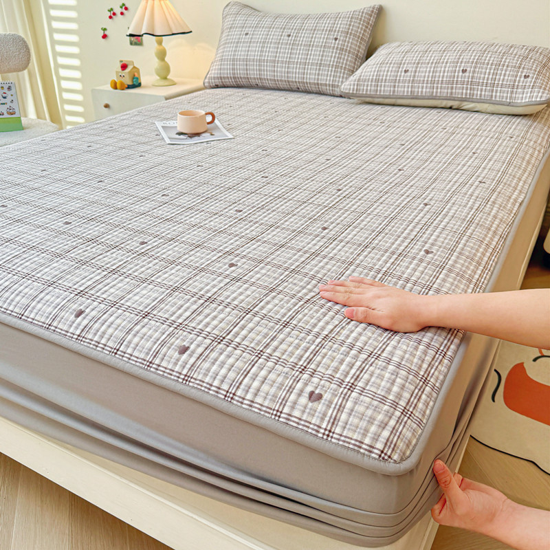 2026新款A类100%全棉纯棉印花夹棉床笠床笠单件