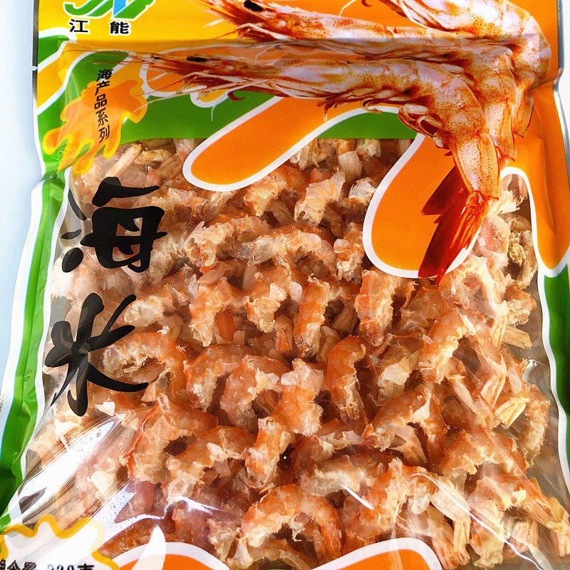 大连特产江能新鲜金钩大海米大虾仁220g袋装海鲜干货烹饪虾干