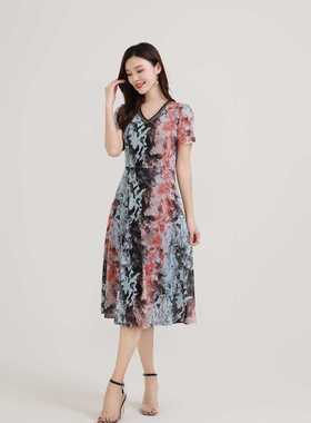 琳丹乐2024夏季新款连衣裙年轻妈妈气质装48089