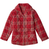 圆人睡衣女秋冬款 保暖单件上衣中年纯棉夹棉红色本命年冬季 家居服