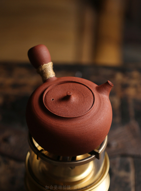 凝露·小容量砂铫壶430cc 潮州小号侧把薄胎煮水壶炭炉明火小巧