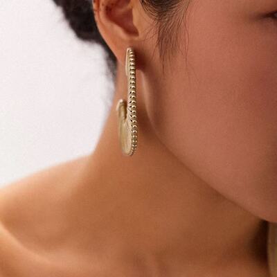 2025新品半环皮编耳针 牛皮编织高级感轻奢气质小众设计耳饰耳钉