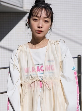 日代 FREAK'S STORE Shiny Organdy Vest 25SS 闪亮薄纱系带背心