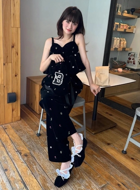 日代 Bibiy STARRY BUSTIER 25AW 洋娃娃可爱花朵裙摆紧身胸衣