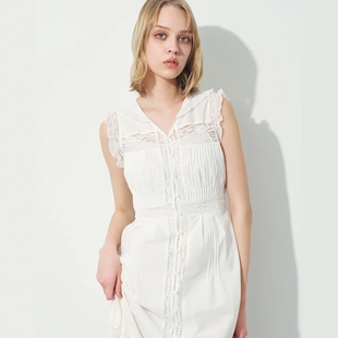 日代 DEICY Lace Mix Sailor Dress 25SS 蕾丝花边水手连衣裙