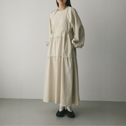 日代 STYLEMIXER Waist drawstring dress 25AW 腰部抽绳连衣裙