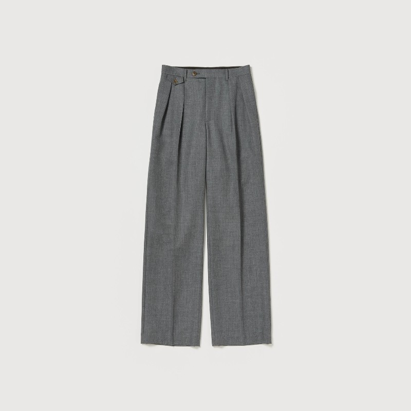 AURALEE羊毛双褶西装休闲裤