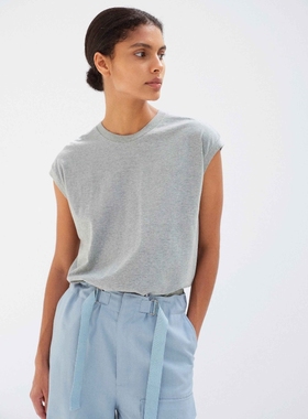 日代 AURALEE SEAMLESS CREW NECK SLEEVELESS 26SS 圆领无袖T恤