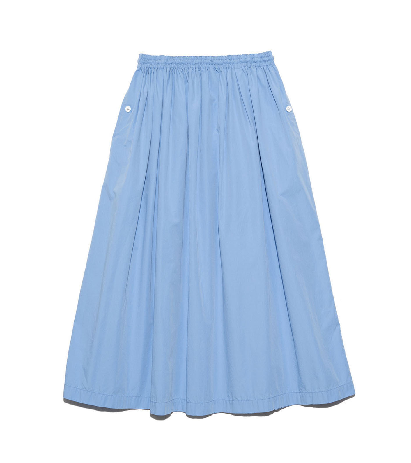 日代 nanamica Pow Skirt 24SS 日系休闲纯色混纺轻盈长款半身裙