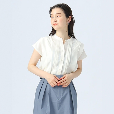 BEAMSHEART休闲褶裥短袖衬衫