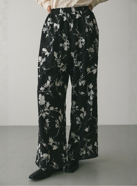 日代 STYLEMIXER Flower Print Pants 25AW 花卉印花宽松休闲裤