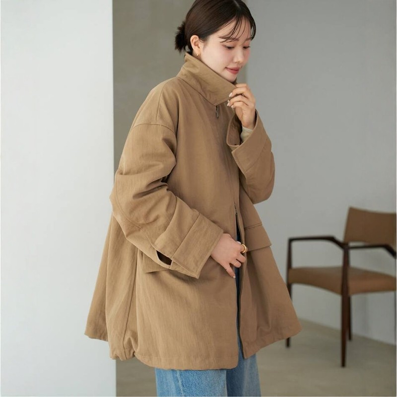 日代 Plage Tent Blouson 25AW 百搭休闲拉链翻领棉衣夹克外套