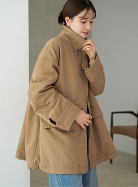 日代 Plage Tent Blouson 25AW 百搭休闲拉链翻领棉衣夹克外套