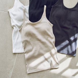 Span Camisole with 日代 25SS and cups 休闲吊带背心 Spick