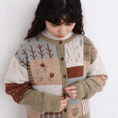 l'atelierdusavon提花针织开衫