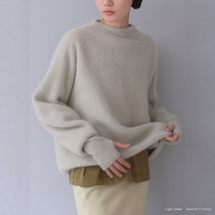 FOX BOAT NECK 日代 狐狸毛羊绒针织衫 CASHMERE 25AW BATONER