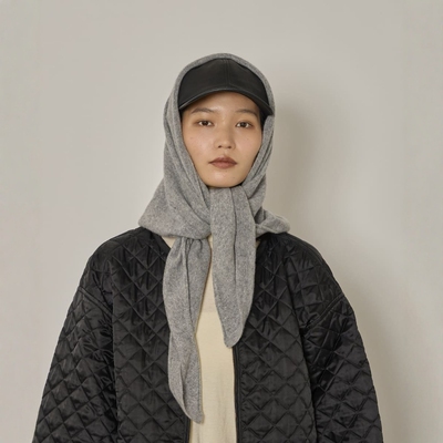 arth高级简约针织羊绒三角围巾