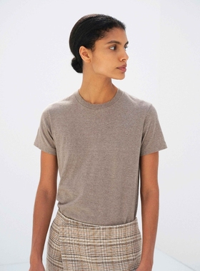 日代 AURALEE SEAMLESS CREW NECK TEE 26SS 长绒棉针织衫短袖T恤