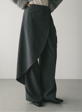 日代 STYLEMIXER Side wrap wide pants 25AW 简约设计感休闲裤