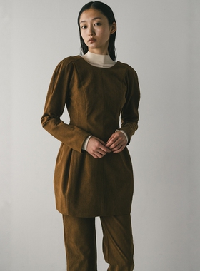 日代 STYLEMIXER Corduroy form dress 25AW 灯芯绒迷你连衣裙