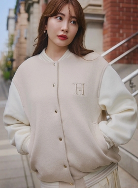 日代 Herlipto H Logo Varsity Jacket 25AW 百搭休闲棒球服夹克