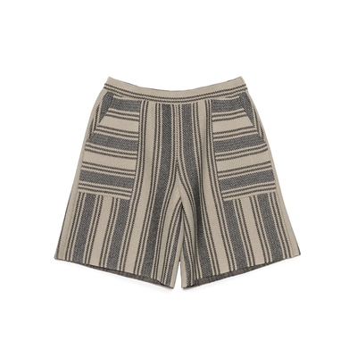 nanamica条纹针织休闲宽松短裤