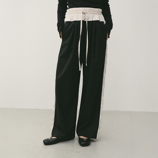 日代 STYLEMIXER Sideline Striped Pants 26SS 系带条纹休闲裤