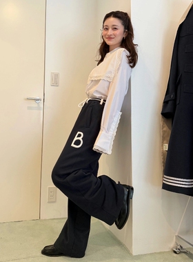 日代 Bibiy LUCIA COLLAR BLOUSE 25AW 气质刺绣蕾丝法式方领衬衫