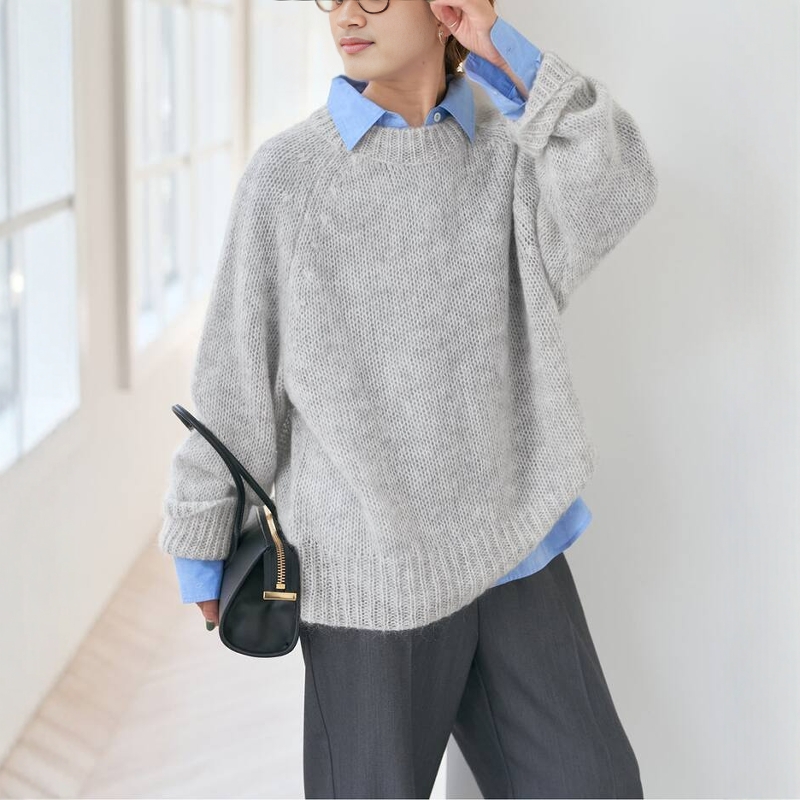 SpickandSpan马海毛羊毛针织衫