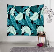 Cây xanh Bắc Âu lá chuối treo vải nền tường trang trí canvas rùa tre tấm thảm tường nghệ thuật vải - Tapestry