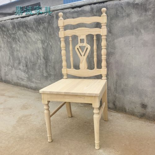 法式复古实木花艺烘焙餐椅