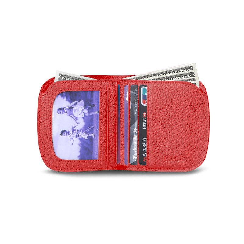 超薄迷你小钱包男士短款真皮钱夹学生横款潮男青年软皮夹女零钱包