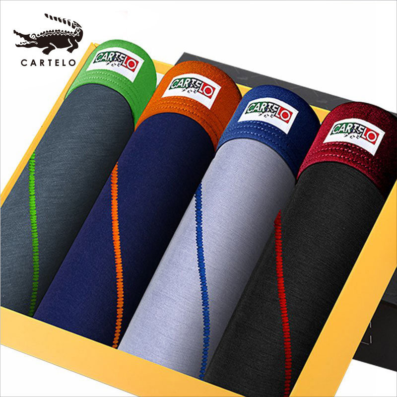 Cartelo Men's underwear sexy Borneol Male pants modal Solid motion ventilation Four shortsin the Lingerie/Men's underwear/Tracksuit , Briefs  category - from Buy2taobao.com to provide professional Taobao agent buy service