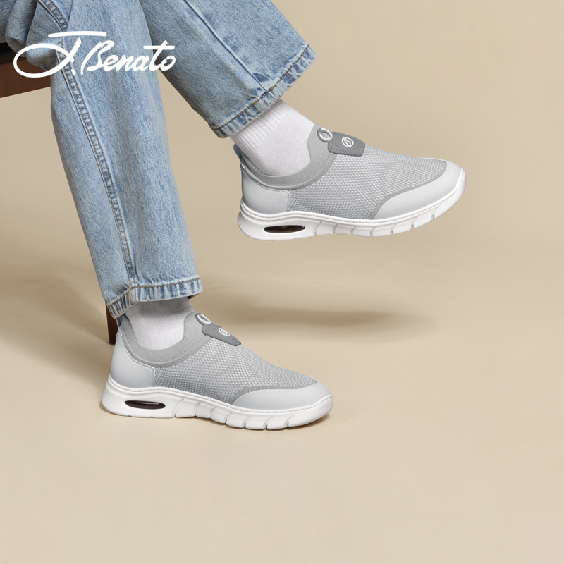 宾度休闲运动软底透气轻便网面鞋