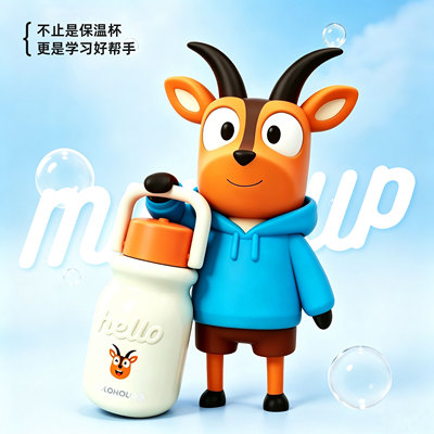 HOLOHOLO小羚AI学联名保温杯
