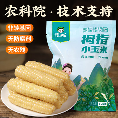 云南西双版纳拇指玉米儿童辅食