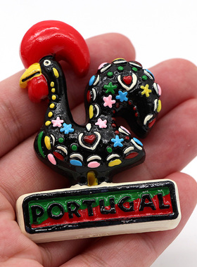 葡萄牙公鸡冰箱贴世界旅游纪念品磁性装饰贴里斯本旅游纪念品礼品