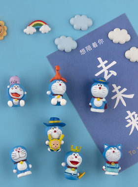 公仔手办冰箱贴卡机器猫