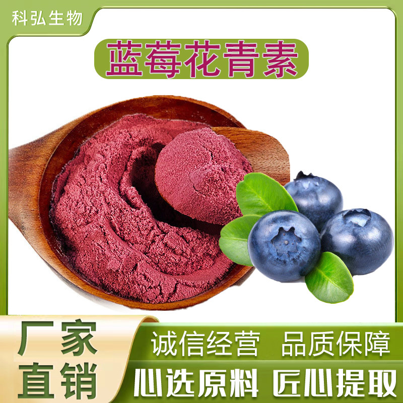 蓝莓花青素 25% 蓝莓提取物 HPLC 蓝莓花色素 欧洲越橘提取物