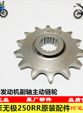 隆鑫VOGELX250GS-3无极250RR KE250发动机原装副轴主动链轮 小飞