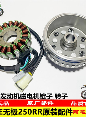 隆鑫LX250GS-3无极250RR KE250发动机磁电机组件锭子转子盘形齿轮