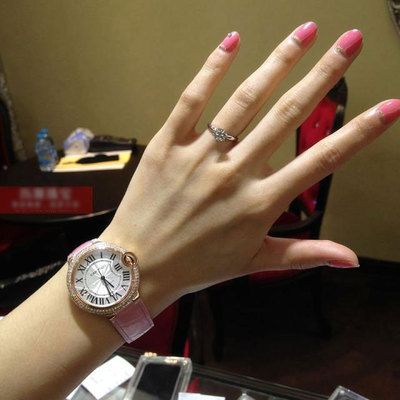 正品水鉆女表石英表 時尚潮流女士手表 韓版簡約大氣皮帶女表防水