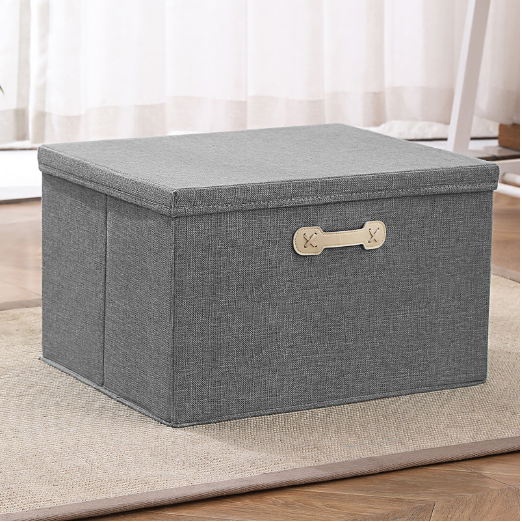 衣服收纳箱家用布艺衣柜整理盒带盖可折叠式大容量衣物储物筐神器