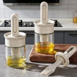 食品级油刷家用伸缩硅胶刷油刷子食品级厨房烙饼耐高温一体油刷瓶