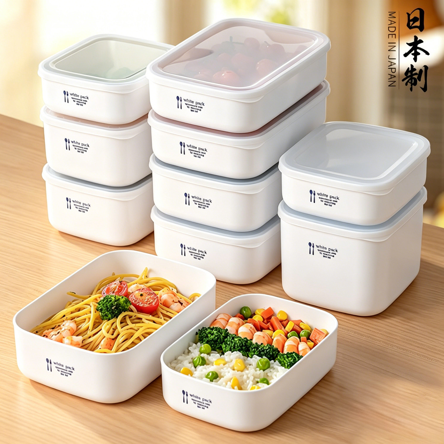 水果便当盒可微波炉加热饭盒图片