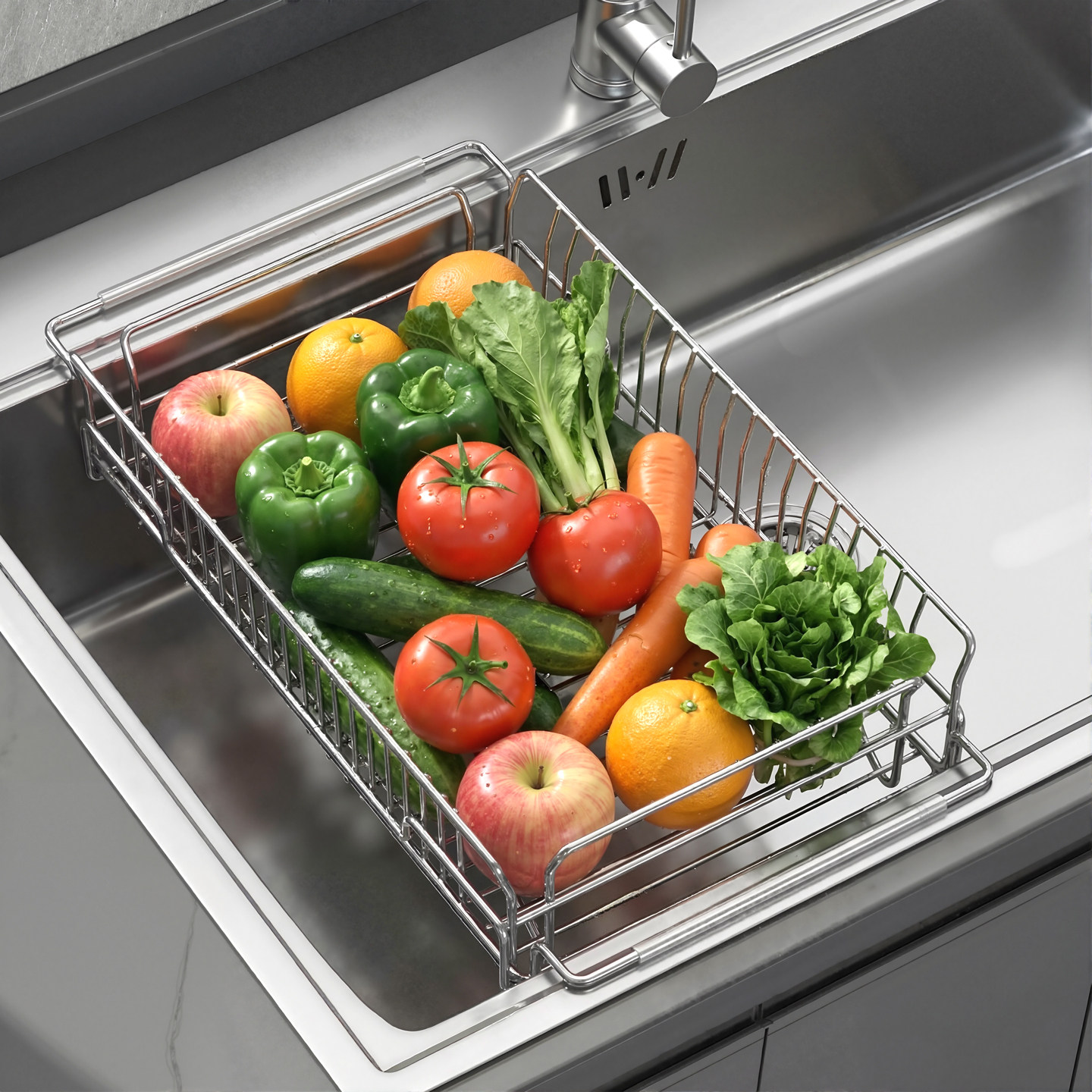 日本304不锈钢厨房沥水架伸缩水槽置物架洗菜盆多功能碗碟收纳架,厨房/烹饪用具,厨房置物架/置物柜/角架,淘宝优惠券,粉丝福利购,淘宝优惠卷